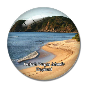 British Virgin Islands Savannah Bay Virgin Gorda UK England 3D Fridge Magnet Crystal Glass