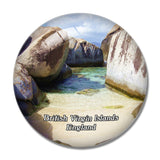 British Virgin Islands Spring Bay Virgin Gorda UK England 3D Fridge Magnet Crystal Glass
