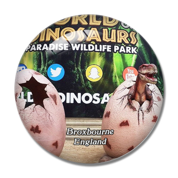 Broxbourne Paradise Wildlife Park UK England 3D Fridge Magnet Crystal Glass