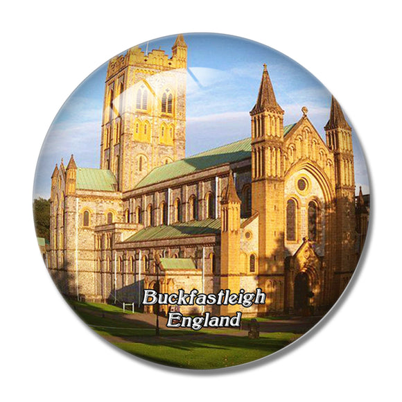 Buckfastleigh Buckfast Abbey UK England 3D Fridge Magnet Crystal Glass