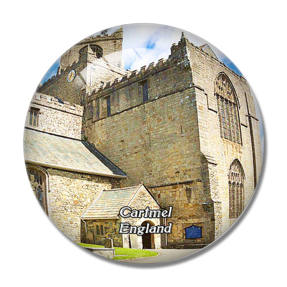 Cartmel Priory UK England 3D Fridge Magnet Crystal Glass