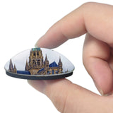 France Notre-Dame cathedral Bayeux 3D Fridge Magnet Crystal Glass