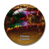 Cheddar Gorge & Caves UK England 3D Fridge Magnet Crystal Glass