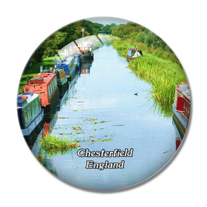 Chesterfield Canal UK England 3D Fridge Magnet Crystal Glass