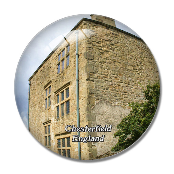 Chesterfield Hardwick Old Hall UK England 3D Fridge Magnet Crystal Glass