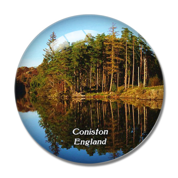 Coniston Tarn Hows UK England 3D Fridge Magnet Crystal Glass