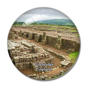 Corbridge Roman Town UK England 3D Fridge Magnet Crystal Glass