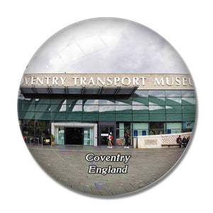 Coventry Transport Museum UK England 3D Fridge Magnet Crystal Glass