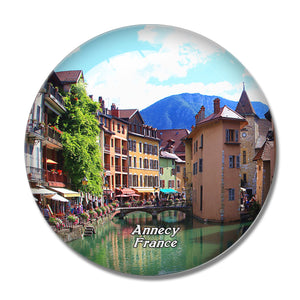 France Old Town Island Palace Annecy 3D Fridge Magnet Crystal Glass