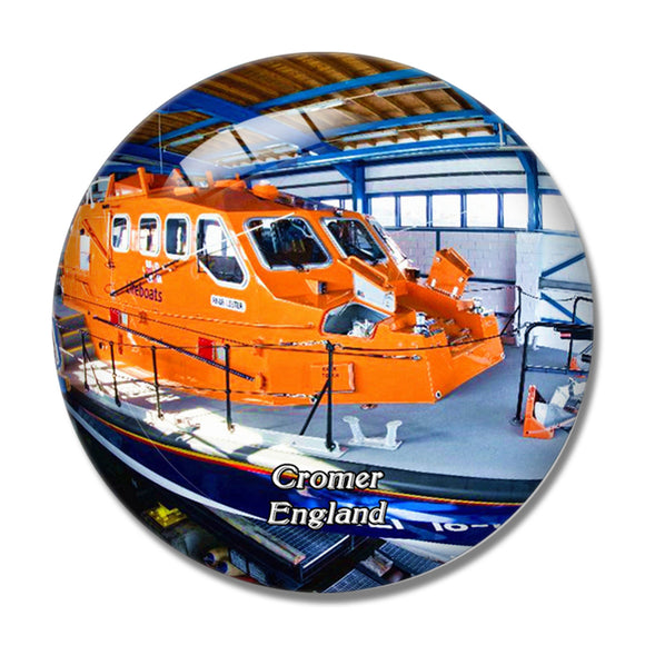 Cromer Lifeboat Station UK England 3D Fridge Magnet Crystal Glass