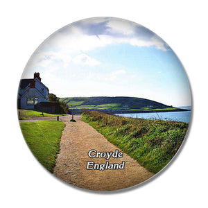 Croyde Baggy Point Easy Access Walk UK England 3D Fridge Magnet Crystal Glass