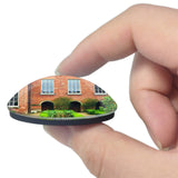 Derby Pick's House UK England 3D Fridge Magnet Crystal Glass