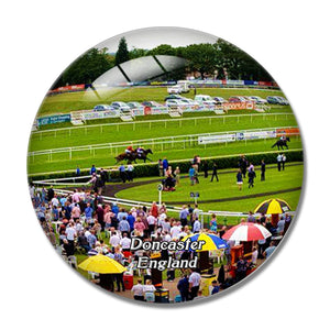 Doncaster Racecourse and Exhibition Centre UK England 3D Fridge Magnet Crystal Glass