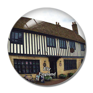 Ely Oliver Cromwell's House UK England 3D Fridge Magnet Crystal Glass