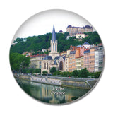 France Old Town Lyon 3D Fridge Magnet Crystal Glass