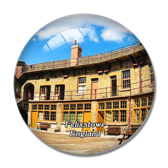 Felixstowe Landguard Fort UK England 3D Fridge Magnet Crystal Glass