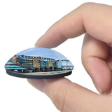 Folkestone The Leas Promenade UK England 3D Fridge Magnet Crystal Glass