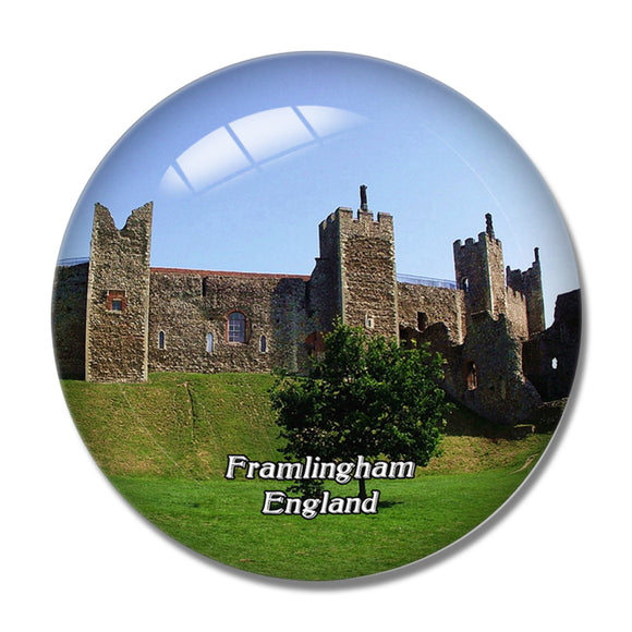 Framlingham Castle UK England 3D Fridge Magnet Crystal Glass