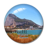 Gibraltar Mountain Rock UK England 3D Fridge Magnet Crystal Glass