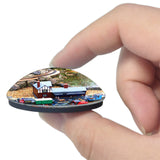 Godshill Model Village UK England 3D Fridge Magnet Crystal Glass