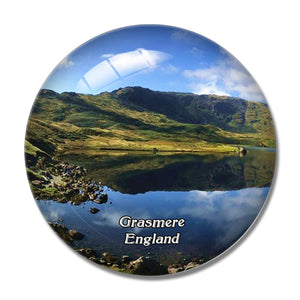 Grasmere Easedale Tarn UK England 3D Fridge Magnet Crystal Glass