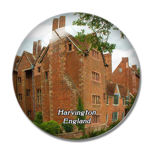 Harvington Hall UK England 3D Fridge Magnet Crystal Glass