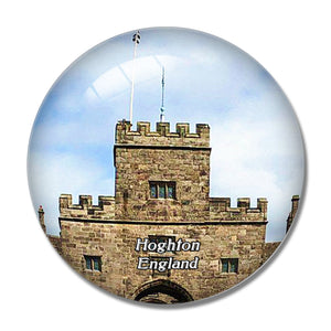 Hoghton Tower UK England 3D Fridge Magnet Crystal Glass