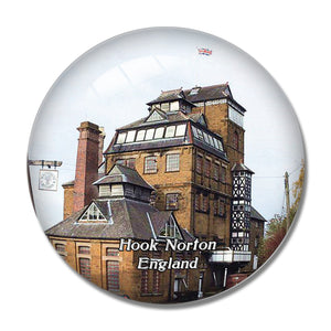 Hook Norton Brewery UK England 3D Fridge Magnet Crystal Glass