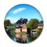 Houghton Mill National Trust UK England 3D Fridge Magnet Crystal Glass