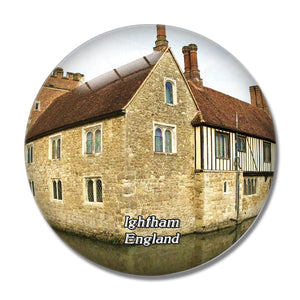 Ightham Mote UK England 3D Fridge Magnet Crystal Glass