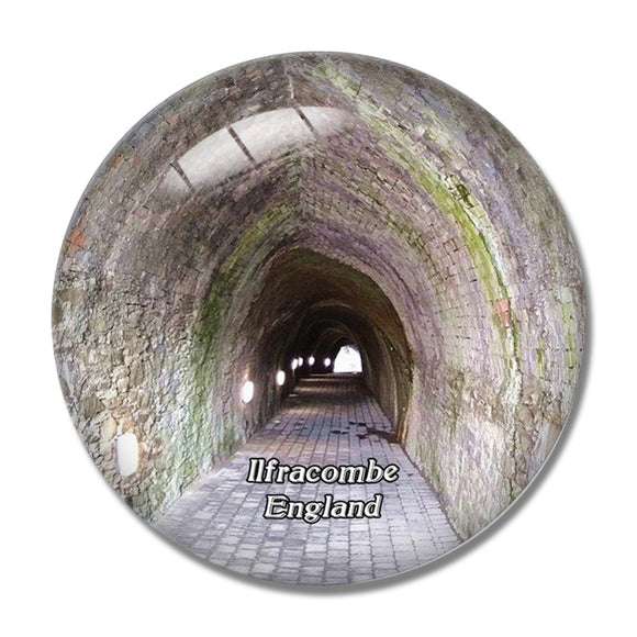 Ilfracombe Tunnels Beaches UK England 3D Fridge Magnet Crystal Glass