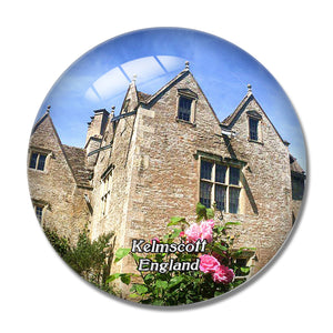 Kelmscott Manor UK England 3D Fridge Magnet Crystal Glass