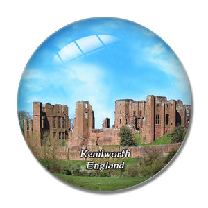 Kenilworth Castle UK England 3D Fridge Magnet Crystal Glass