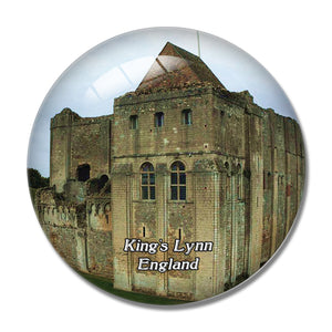 King's Lynn Castle Rising UK England 3D Fridge Magnet Crystal Glass