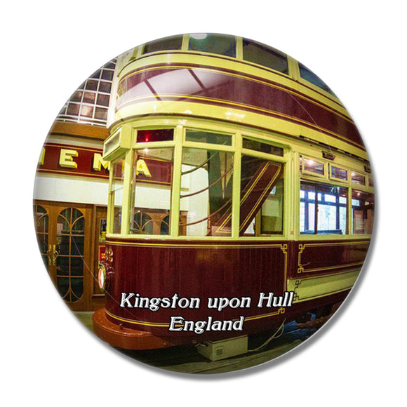 Kingston upon Hull Streetlife Museum of Transport UK England 3D Fridge Magnet Crystal Glass