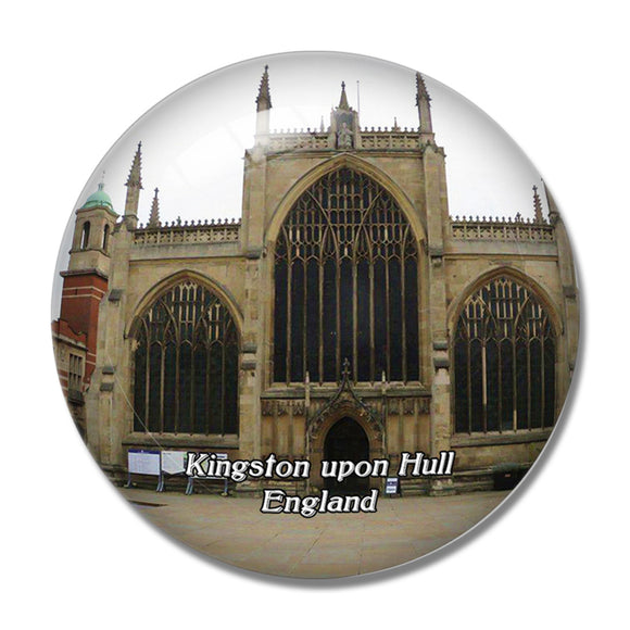 Kingston upon Hull's Old Town UK England 3D Fridge Magnet Crystal Glass