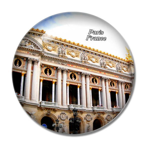 France Paris Opera 3D Fridge Magnet Crystal Glass