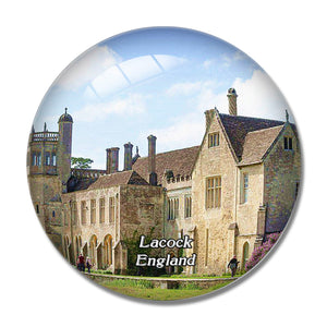 Lacock Abbey UK England 3D Fridge Magnet Crystal Glass