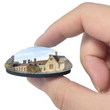 Lacock Abbey UK England 3D Fridge Magnet Crystal Glass