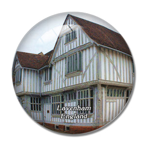 Lavenham Guildhall UK England 3D Fridge Magnet Crystal Glass