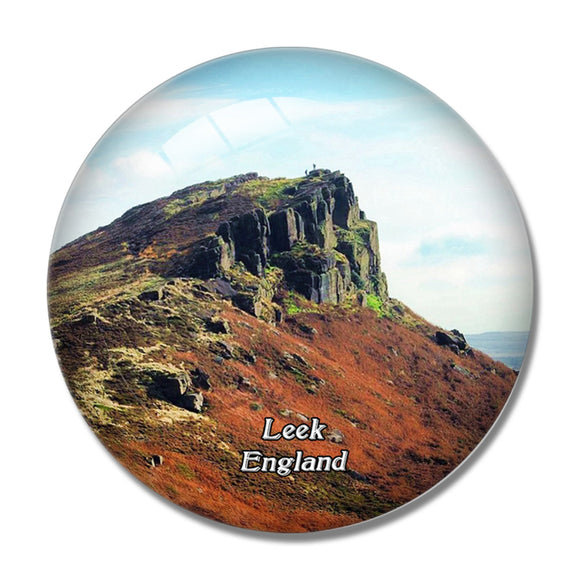 Leek The Roaches Peak District UK England 3D Fridge Magnet Crystal Glass