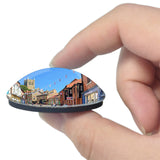 Lincoln Steep Hill UK England 3D Fridge Magnet Crystal Glass