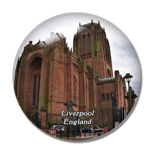 Liverpool Cathedral UK England 3D Fridge Magnet Crystal Glass