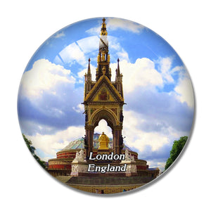 London Kensington Albert Royal Memorial UK England 3D Fridge Magnet Crystal Glass