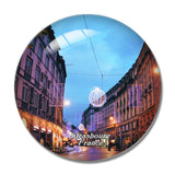 France Place Kleber Strasbourg 3D Fridge Magnet Crystal Glass