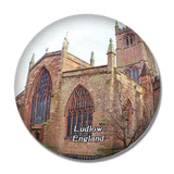 Ludlow St Laurence's Church UK England 3D Fridge Magnet Crystal Glass