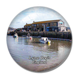 Lyme Regis Philpot Museum UK England 3D Fridge Magnet Crystal Glass