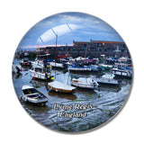Lyme Regis The Cobb UK England 3D Fridge Magnet Crystal Glass