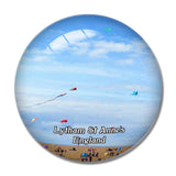 Lytham St Anne's Beach UK England 3D Fridge Magnet Crystal Glass