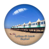 Lytham St Anne's Beach UK England 3D Fridge Magnet Crystal Glass